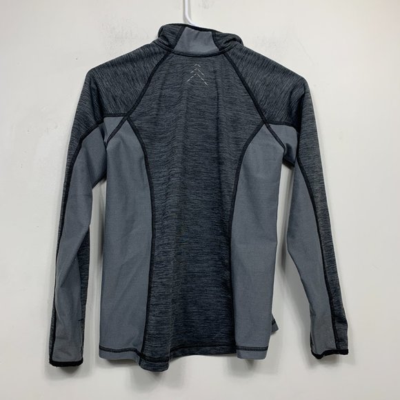 LL Bean 1/4 Zip Baselayer Gray Thin Jacket Sweater - Picture 6 of 6